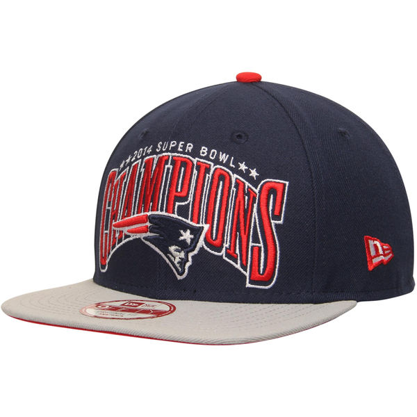 New England Patriots New Era Super Bowl XLIX Champions Adjustable Hat - Navy